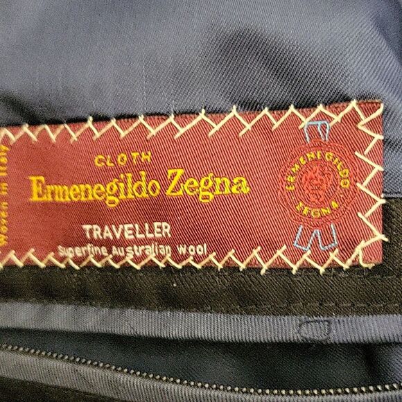 $3700 Ermenegildo Zegna Dormeuil Traveller Superfine Australian Wool 46L 34"×32" - Picture 7 of 14